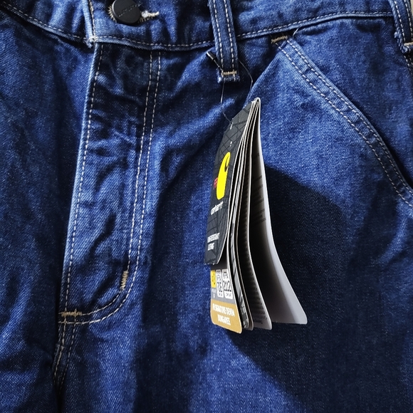 Carhartt FR Signature Denim Dungaree Flame Resistant Jeans 30x32 NFPA 70E 2112 - Picture 4 of 9